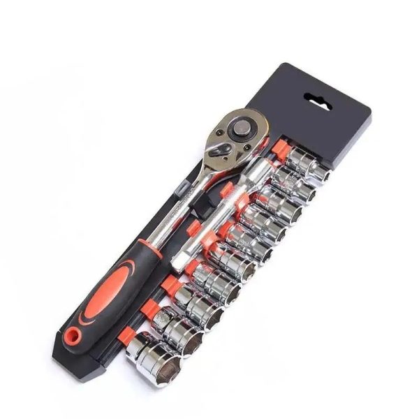 12pcs )1/4 Inch Ratchet Socket Wrench Set Drive