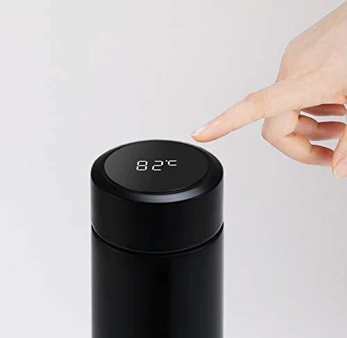 Temperature Display Indicator Insulated Stainless Steel Hot & Cold Flask Bottle (random Color)