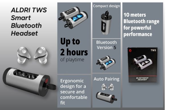 Aldri Tws Smart Bluetooth Headset