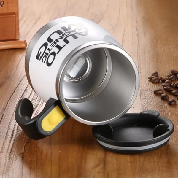 Auto Magnetic Mug 400ml Coffee Milk Mix Cups 304 Stainless Steel ( Battery Operated