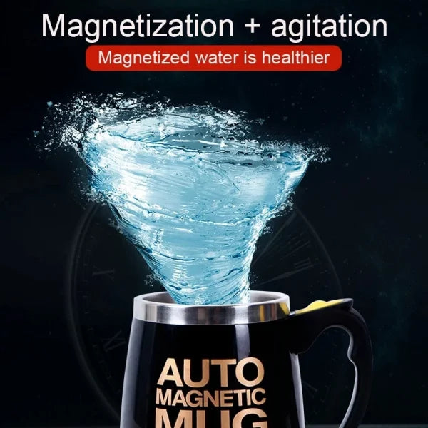 Auto Magnetic Mug 400ml Coffee Milk Mix Cups 304 Stainless Steel ( Battery Operated