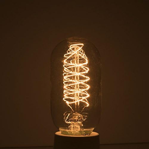Bulbrite Incandescent T45 Medium Screw Base Light Bulb, 40 Watt, Antique