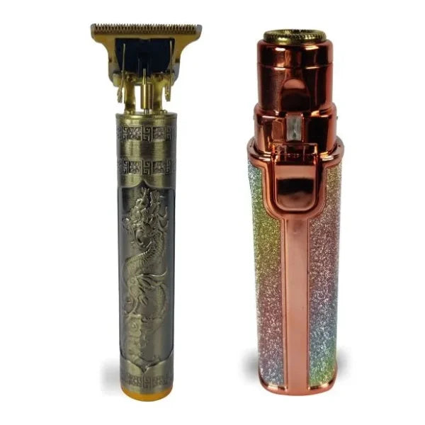 Combo Deal T9 Trimmer Grooming Mens Hair Clippers Cord Cordless Hair Trimmer And Rechargeable Eyebrow Trimmer(random Design )