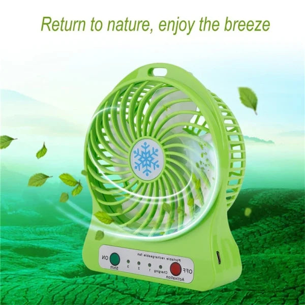 Deal 2 Hanging Neck Fan +mini Usb Fan (random Color)