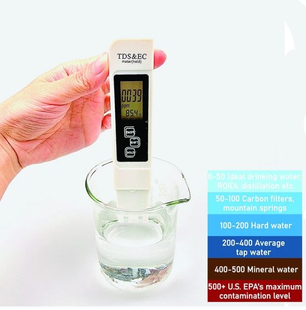 Meter Digital Lcd Pen Tester | Water Quality Monitor Purity Measure Tool