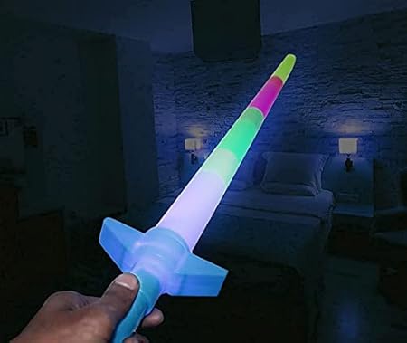 Light Sword Extendable Retractable Light Up Sword Toy For Kids – 24inch (random Color)