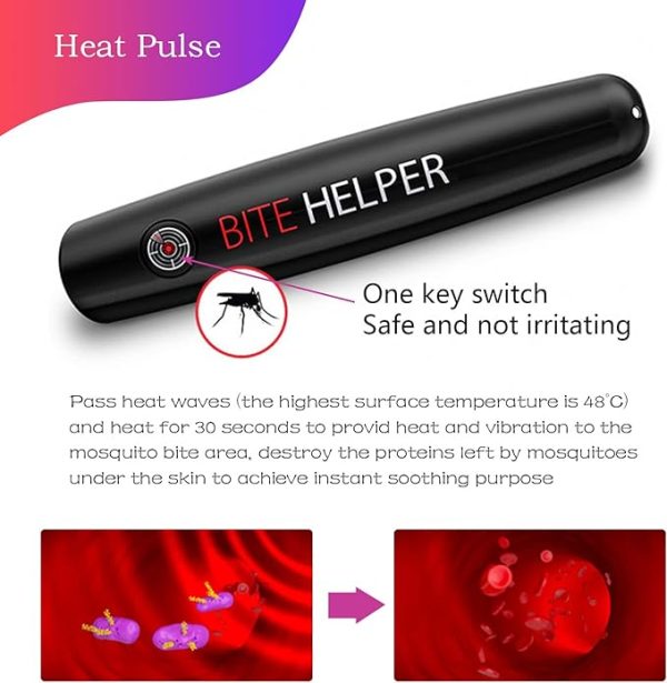 Mosquito Bite Helper – Insect Bite Relief, Useful For Summer, Helps Children, Insect Bites, Adults, Irritation, Itching, Neutralizer, Relieve Stings (cell Operated)