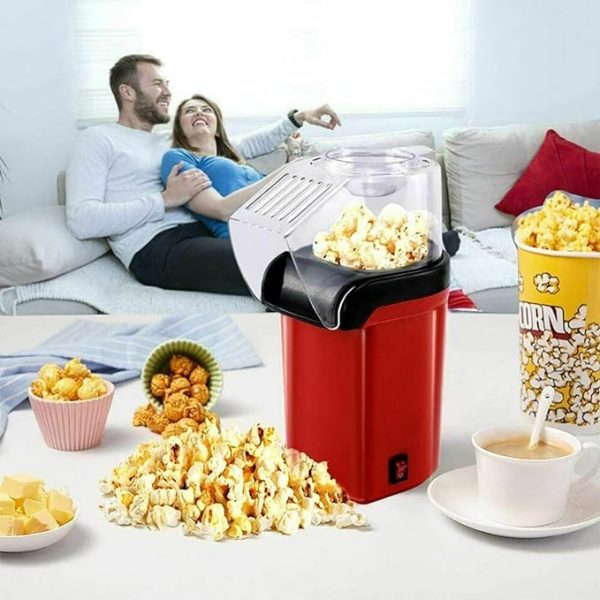 New Popcorn Made By Hot Air Home Mini Retro Popcorn Maker Machine | 3 Minutes Fast Healthy And Fat-free Popcorn Popper, 98% Popping Rate For Home, Party, Cinema Kids, Friends