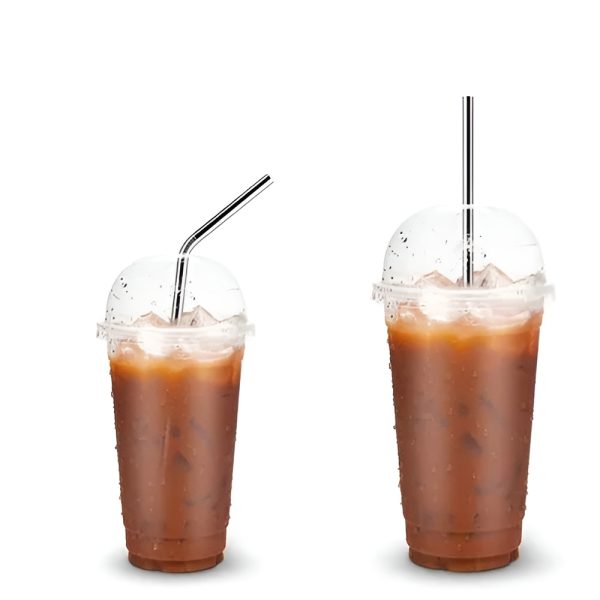 Pack Of 4 – Reusable Stainless Steel Metal Straws With Cleaning Brush
