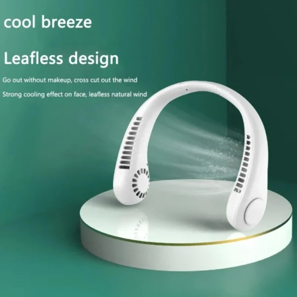 Portable Hanging Neck Fan | Bladeless Neck Fan Artic Breeze Company High Quality With 3 Modes Usb Charging (random Color)