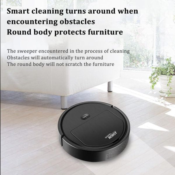 Mini Wireless Smart Sweeping Robot Mopping 3 In1 Rechargeable Cleaning Machine Vacuum Cleaner For Home Office Robot (random Colors)