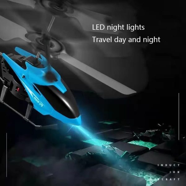 Rechargeable Flying Hand Sensor Control Helicopter | Sensing Flight With Lights, Remote-controlled Aircraft, Withstanding Impact And Playing (random Color)