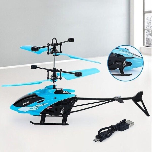 Rechargeable Flying Hand Sensor Control Helicopter | Sensing Flight With Lights, Remote-controlled Aircraft, Withstanding Impact And Playing (random Color)