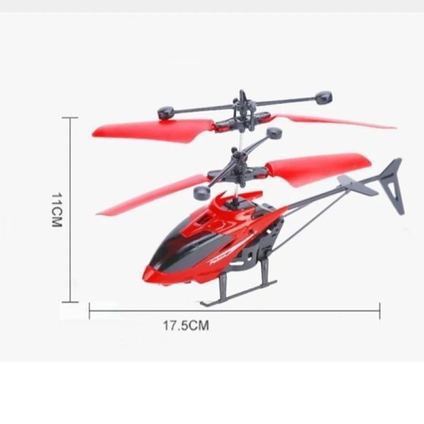 Rechargeable Flying Hand Sensor Control Helicopter | Sensing Flight With Lights, Remote-controlled Aircraft, Withstanding Impact And Playing (random Color)