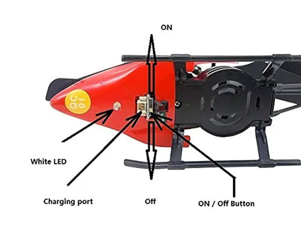 Rechargeable Flying Hand Sensor Control Helicopter | Sensing Flight With Lights, Remote-controlled Aircraft, Withstanding Impact And Playing (random Color)
