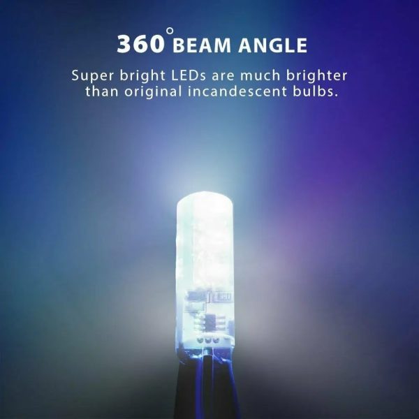 Smds Led Car Parking Light Bulbs Pair Remote Control