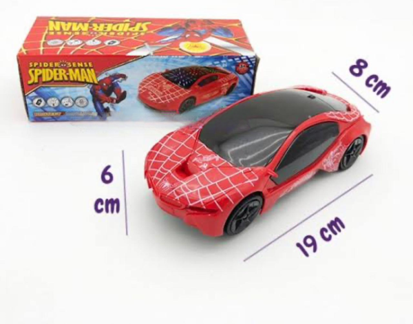 Spider Man Car With Music And Led Light