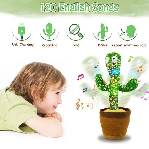 Dancing Cactus Toys For Kids Rechargeable ( With Box)