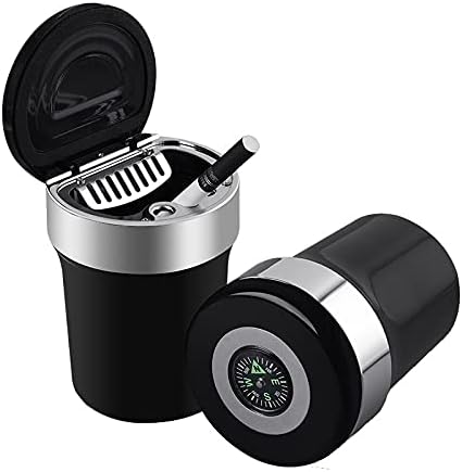 Zehnsle Ashtray Car Compass Ashtray Car With Led Ashtray Car With Ashtray Ashtray Car Part Ash Holder For Smokers