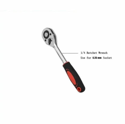 12pcs )1/4 Inch Ratchet Socket Wrench Set Drive