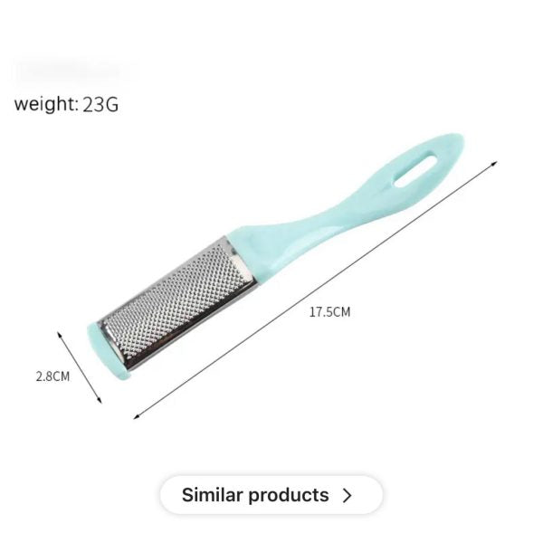 2 In 1 Latest Hot Sale Foot File Pedicure Professional Foot Rasp Hard Skin Remover Tool And Nails Filer Instrument Pack Of 2 ( Random Color)