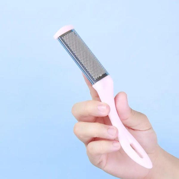 2 In 1 Latest Hot Sale Foot File Pedicure Professional Foot Rasp Hard Skin Remover Tool And Nails Filer Instrument Pack Of 2 ( Random Color)