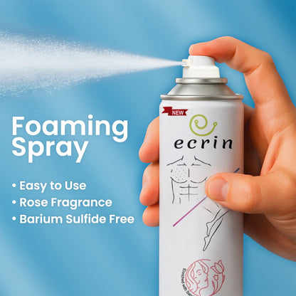 NEW Ecrin Hair Removal Foaming Spray - Advance Formula with Refreshing Fragrance (200ml) - Hair Removal Spray - Beauty