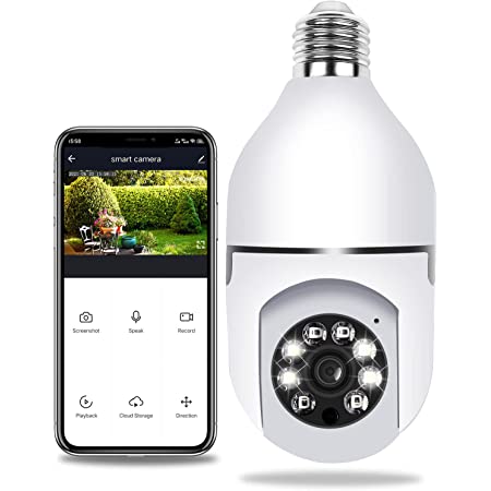 360° Wireless Wifi Panoramic Bulb Camera Cctv Camera Security Light Bulb Camera