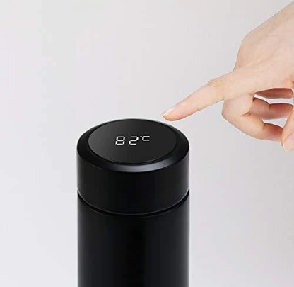 Temperature Display Indicator Insulated Stainless Steel Hot & Cold Flask Bottle (random Color)