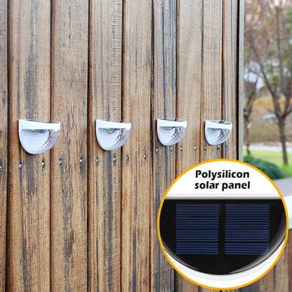 6 Led Solar Fence Lights | Decorative Garden Light | Outdoor Wall Light Led | Outdoor Garden Decorative Lights For Floor Fence Pathway (1pc)