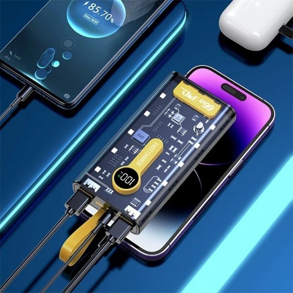 66w Super Fast Charge Power Bank 20000mah Portable External Battery Fast Charger For Iphone Samsung Xiaomi Auxiliary Battery New 66w Super Fast Charge Power Bank (random Color)