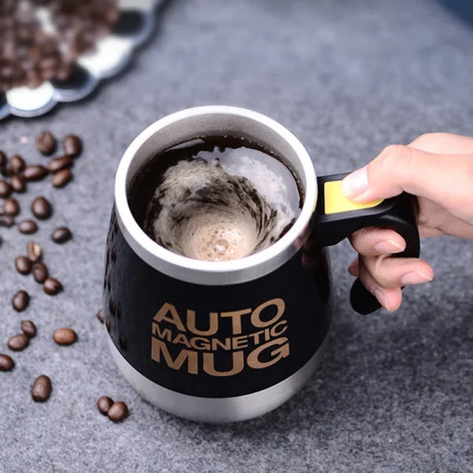 Auto Magnetic Mug 400ml Coffee Milk Mix Cups 304 Stainless Steel ( Battery Operated