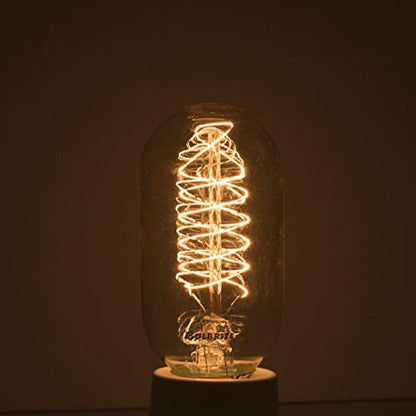 Bulbrite Incandescent T45 Medium Screw Base Light Bulb, 40 Watt, Antique