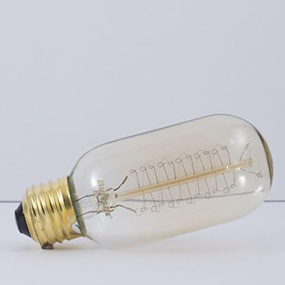Bulbrite Incandescent T45 Medium Screw Base Light Bulb, 40 Watt, Antique