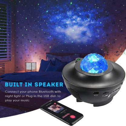 Colorful Starry Sky Galaxy Projector Nightlight Child Bluetooth Usb Music Player Star Night Light Romantic Projection Lamp Gifts With Remote