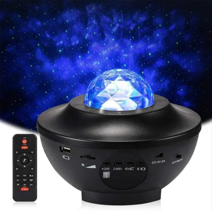 Colorful Starry Sky Galaxy Projector Nightlight Child Bluetooth Usb Music Player Star Night Light Romantic Projection Lamp Gifts With Remote