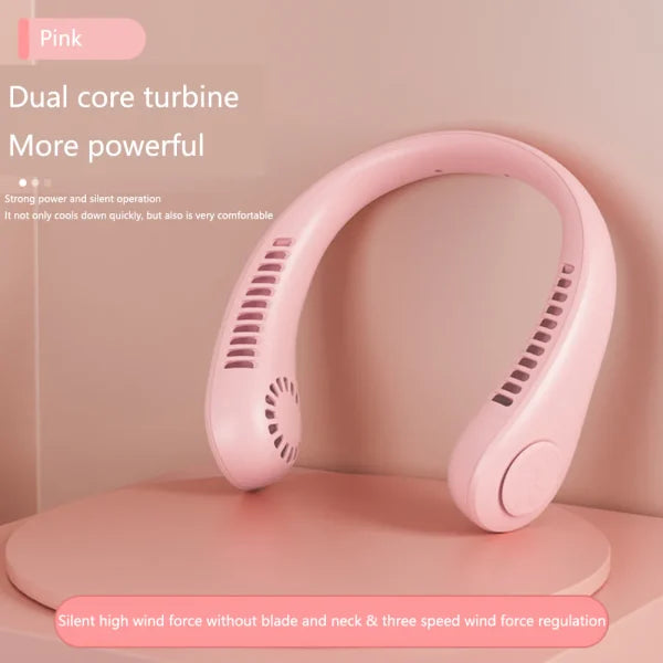 Deal 2 Hanging Neck Fan +mini Usb Fan (random Color)