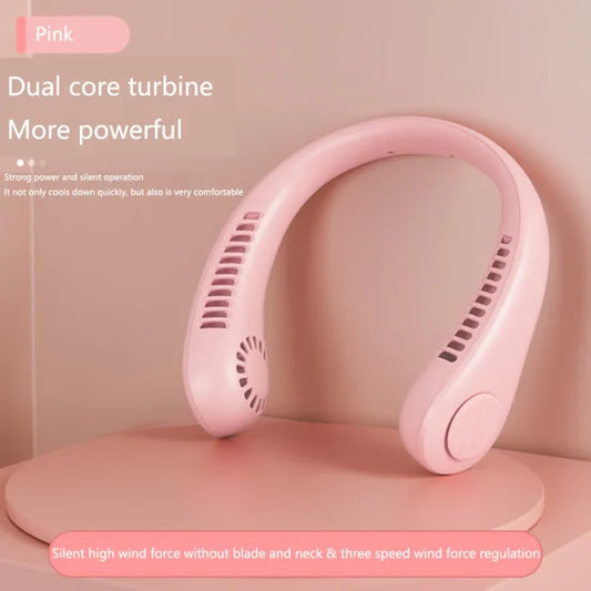 Deal 2 Hanging Neck Fan +mini Usb Fan (random Color)