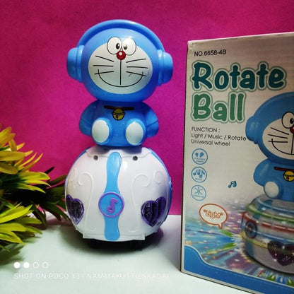 Doremon Shape Rotate Ball With Multi-features
