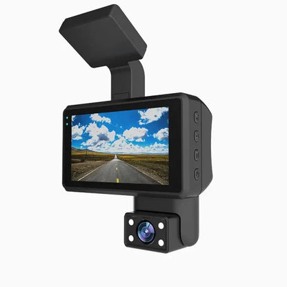Dual Lens Dvr 1080p Dual Fixecar Dual Lens Dash Cam | Black Box Dvr Camera | Hd Video Quality D Camera