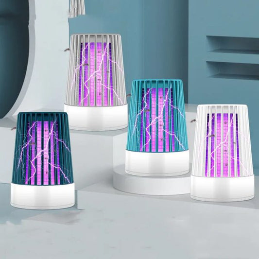Electric Shock Uv Mosquito Killer Lamp – Usb Bugs Zapper Light, Non Toxic And No Radiation Lamp(random Color )