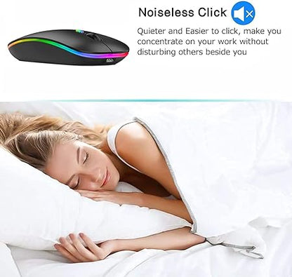 Hp W10 Wireless Rgb Bluetooth, Wireless, Rechargeable Slim Mouse