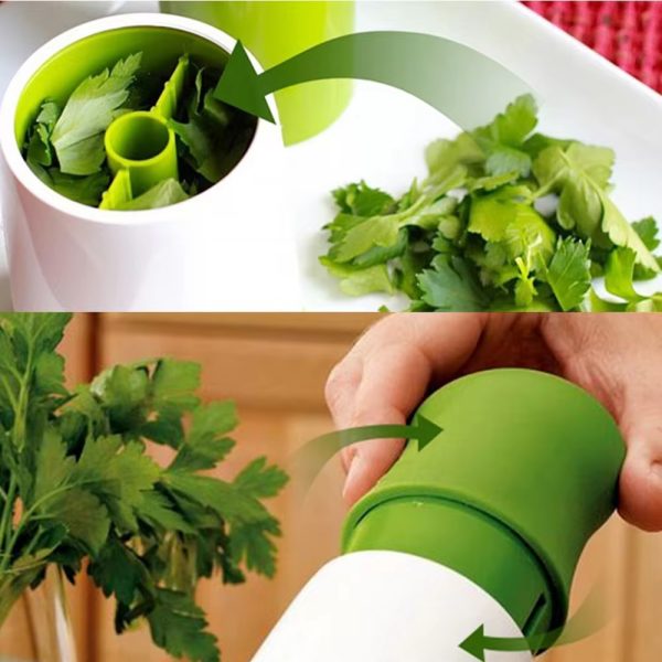 Herb & Herb Mill Chopper Herb Grinder Spice Mill Parsley Shredder Chopper Fruit Vegetable Cutter New Creative Cooking Tools(random Color)