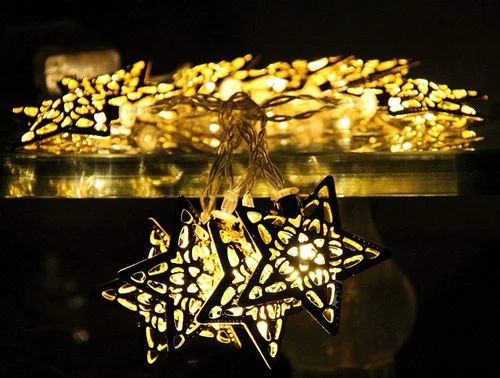 Metal Star String Lights For Home And Eid Decor