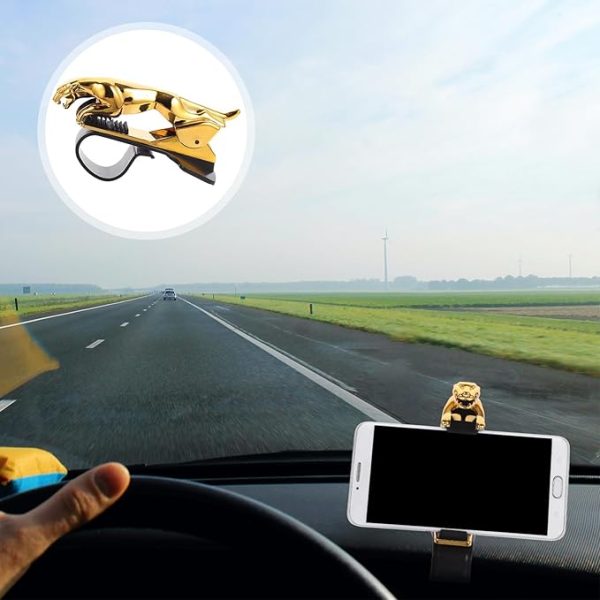Mobile Leopard Shape Holder | Jaguar Hud Dashboard Holder Car Phone Holder | Phone Mount Stand Bracket For Luxurious Cars (random Color)