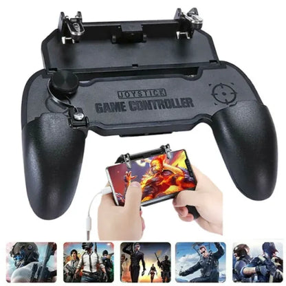 Mobile Phone Game Gaming Controller Gamepad Joystick Ios Android With L1 R1 Built In Shooter Trigger Aim Controllers Fire Button For Pubg Gamers W11+