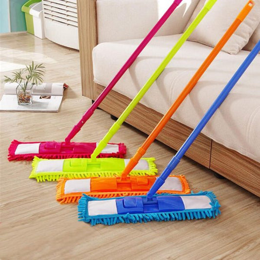 Mop, Floor Cleaner Home Cleaning Supply Flat Mop Microfiber Wet Dust Mop Wet & Dry Mop (random Colors)