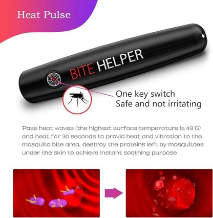 Mosquito Bite Helper – Insect Bite Relief, Useful For Summer, Helps Children, Insect Bites, Adults, Irritation, Itching, Neutralizer, Relieve Stings (cell Operated)