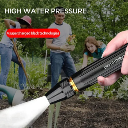ultifunctional Direct Spray Nozzle For Car, Watering Flowers, Washing Glass, Water Column, Car Wash Water Gun Straight Nozzle High Quality Metal Body Black Nozzle | Tap Nozzle High Pressure