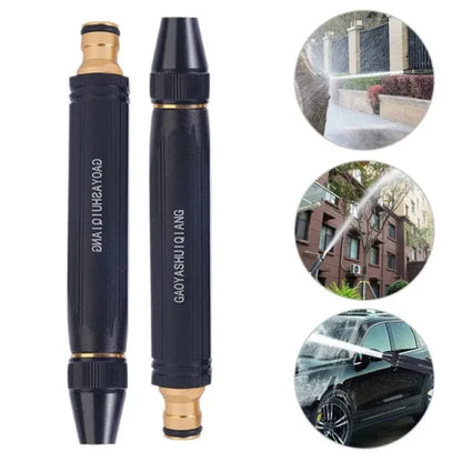 ultifunctional Direct Spray Nozzle For Car, Watering Flowers, Washing Glass, Water Column, Car Wash Water Gun Straight Nozzle High Quality Metal Body Black Nozzle | Tap Nozzle High Pressure